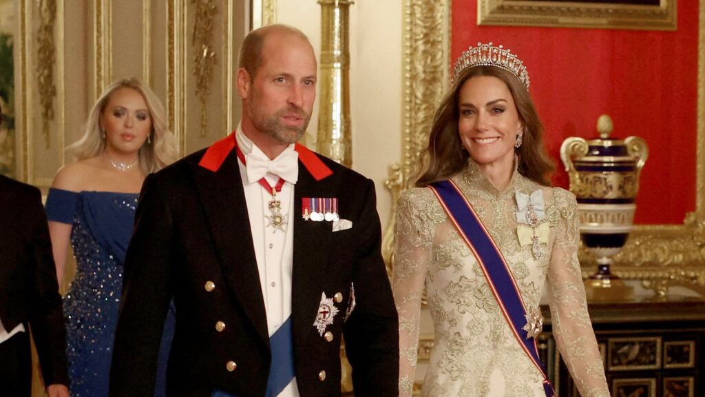 The Princess Of Wales Goes Full Lace For A State Dinner At Windsor Castle