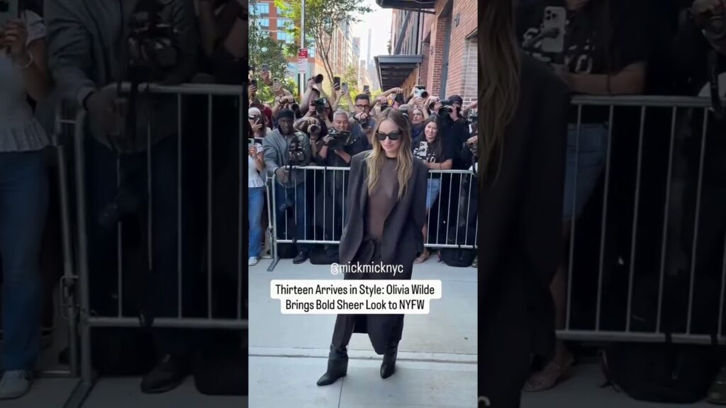 Olivia Wilde Brings Bold Sheer Look to NYFW#celebritynews #celebritygossip  #shorts