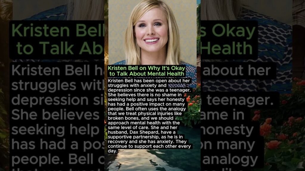 Kristen Bell on Why It's Okay to Talk About Mental Health