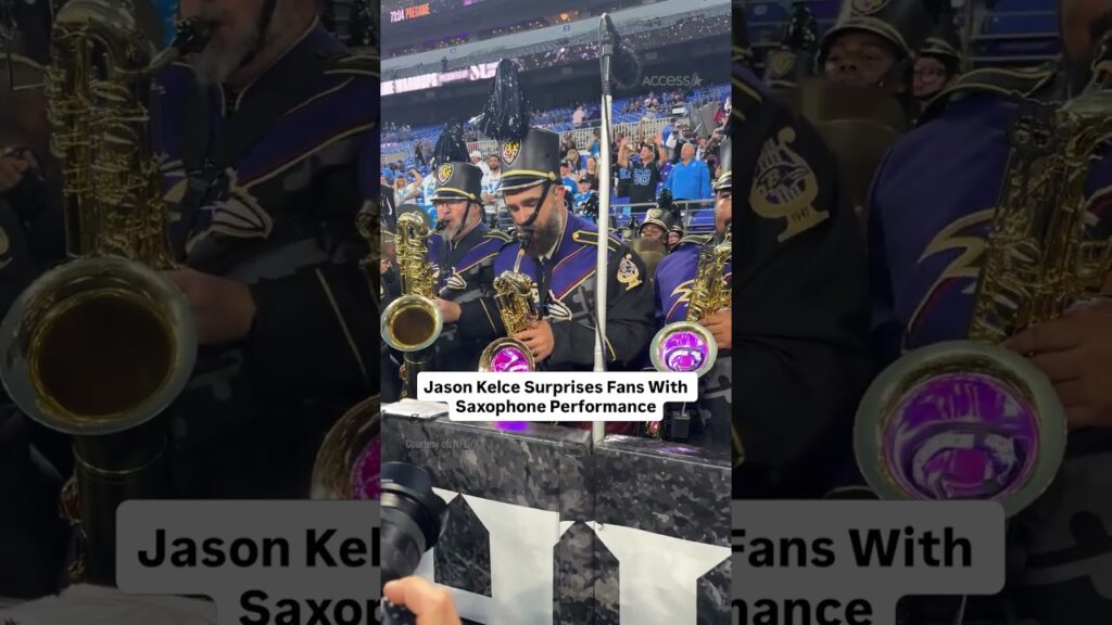 Jason Kelce Surprises Fans With Saxophone Performance Jason Kelce Surprises Fans With Saxophone Performance