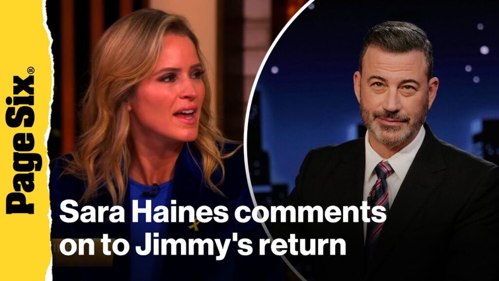 Sara Haines comments on Jimmy Kimmel returning to ABC on 'The View'