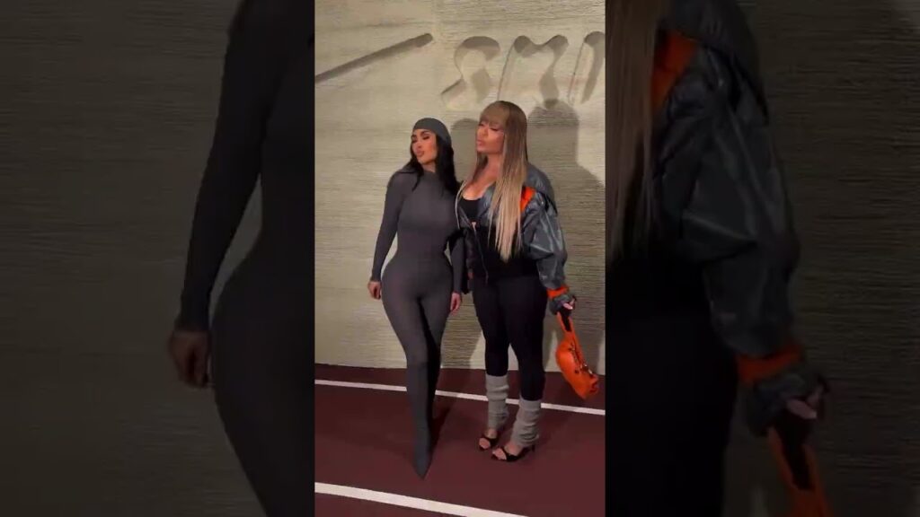 Latto with Kim Kardashian at the Skims x Nike event in NYC 😍✨️ #shorts #latto