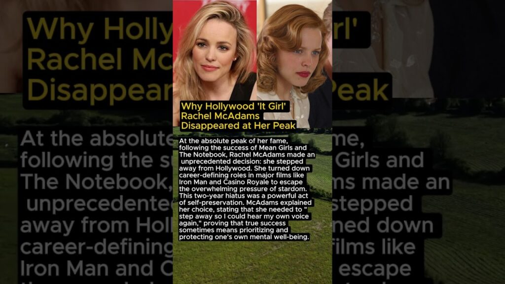 Why Hollywood ‘It Girl’ Rachel McAdams Disappeared at Her Peak Why Hollywood 'It Girl' Rachel McAdams Disappeared at Her Peak
