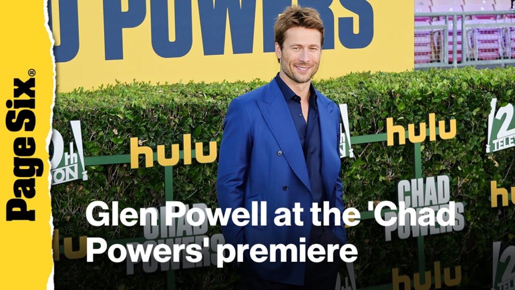 Glen Powell attends the ‘Chad Powers’ premiere Glen Powell attends the 'Chad Powers' premiere