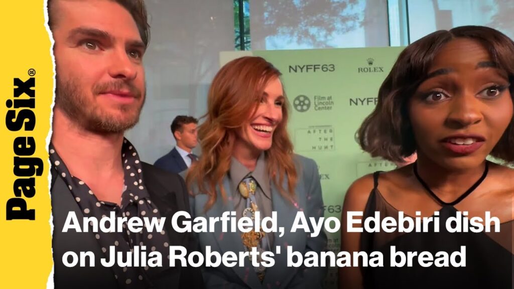 Andrew Garfield, Ayo Edebiri dish on Julia Roberts’ banana bread Andrew Garfield, Ayo Edebiri dish on Julia Roberts' banana bread