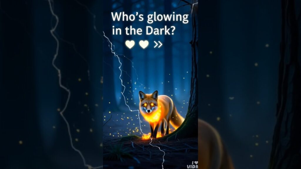 😱“Fox or Fantasy? You Decide 🦊🌌✨”#GlowFox #AnimalVideo #shorts #funnyyoutubeshorts #foryou #fyp