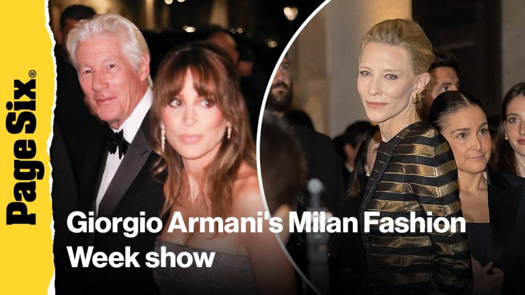 Celebs who attended Giorgio Armani's Milan Fashion Week show: Richard Gere, Cate Blanchett, more