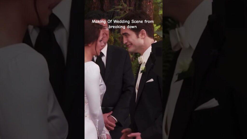Behind The Wedding Scene #twilight #robertpattinson #kristenstewart #twilightsaga #shorts