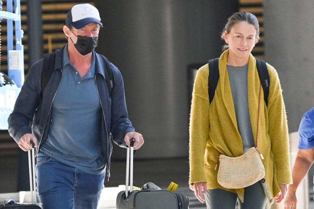 Hugh Jackman and Sutton Foster Spotted on a Rare Outing in New York City Hugh Jackman and Sutton Foster Spotted on a Rare Outing in New York City