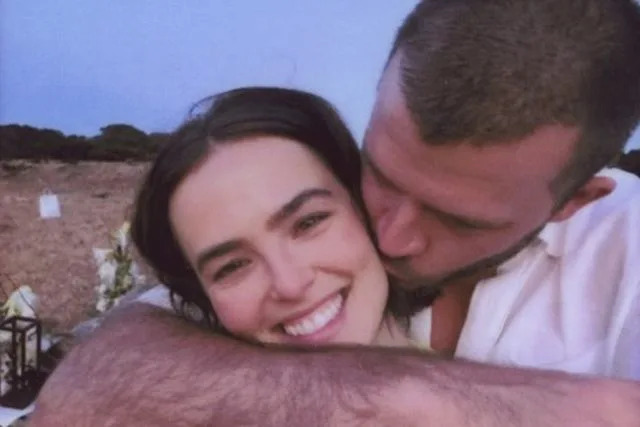 Zoey Deutch/Instagram Zoey Deutch and Jimmy Tatro's engagement photos shared in September 2025.