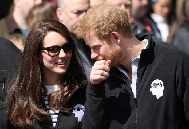 Kate and Harry smiling