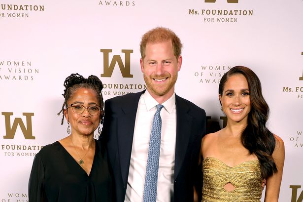 Doria Ragland, Prince Harry and Meghan Markle