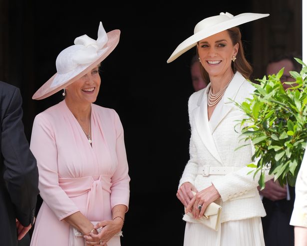 Kate chatted animatedly to Sophie, the Duchess of Edinburgh 