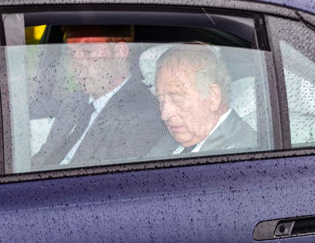 Prince charles in a car