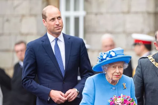 Queen Elizabeth II and Prince William