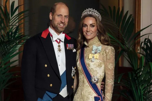 The Prince and Princess of Wales/X Kate Middleton and Prince William at The State Banquet