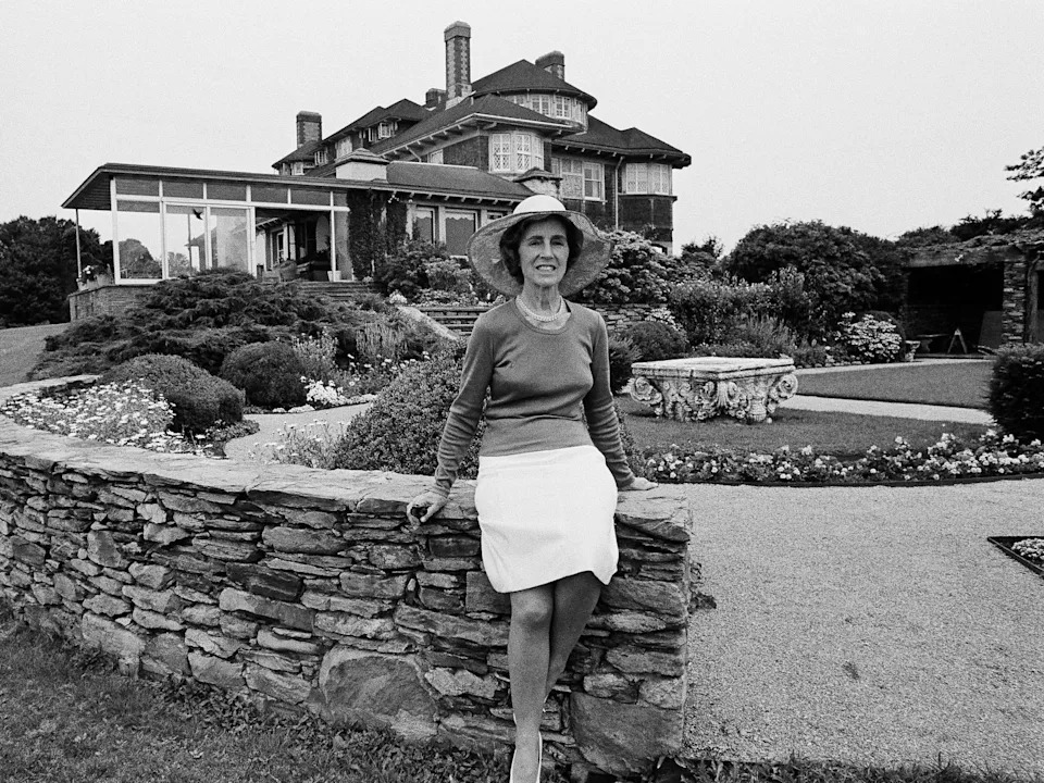 Janet Lee Auchincloss, the mother of Jacqueline Kennedy, is shown at Hammersmith farm in Newport, Rhode Island.