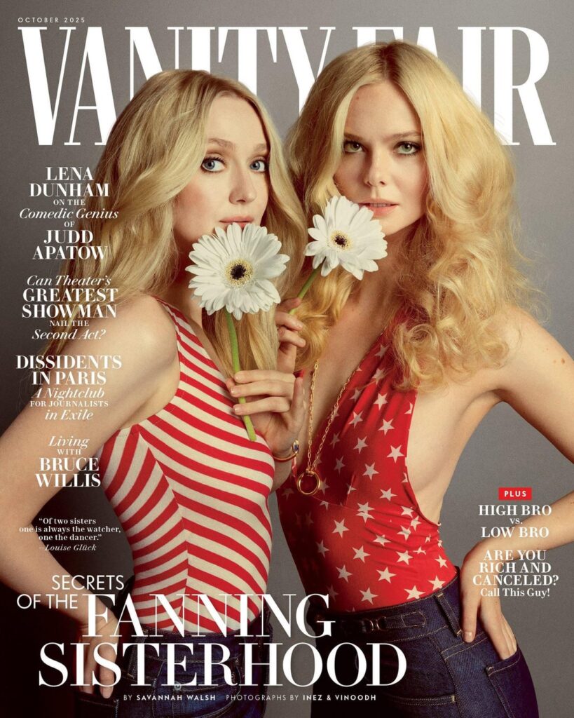 Elle and Dakota Fanning for Vanity Fair