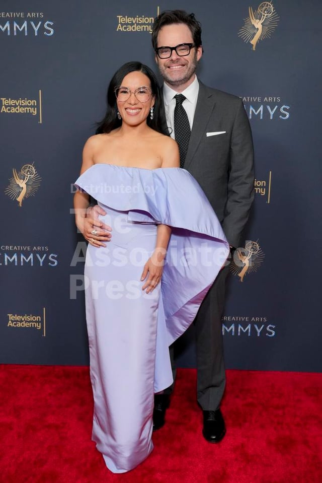 Ali Wong and Bill Hader at the 77th Creative Arts Emmys (September 7th, 2025)
