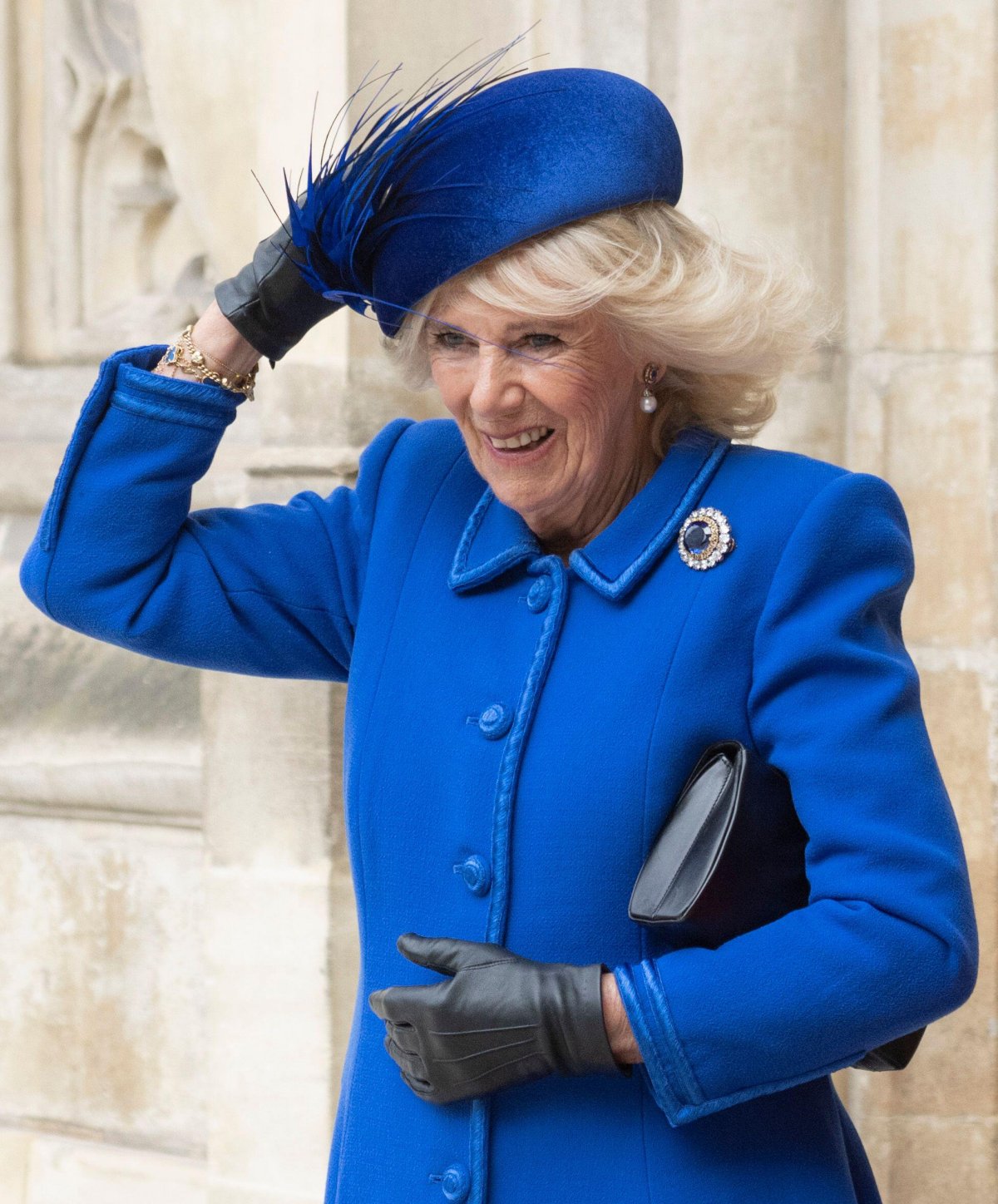 Queen Camilla attends the annual Commonwealth Day service at Westminster Abbey in London on March 13, 2023 (Anwar Hussein/Alamy)