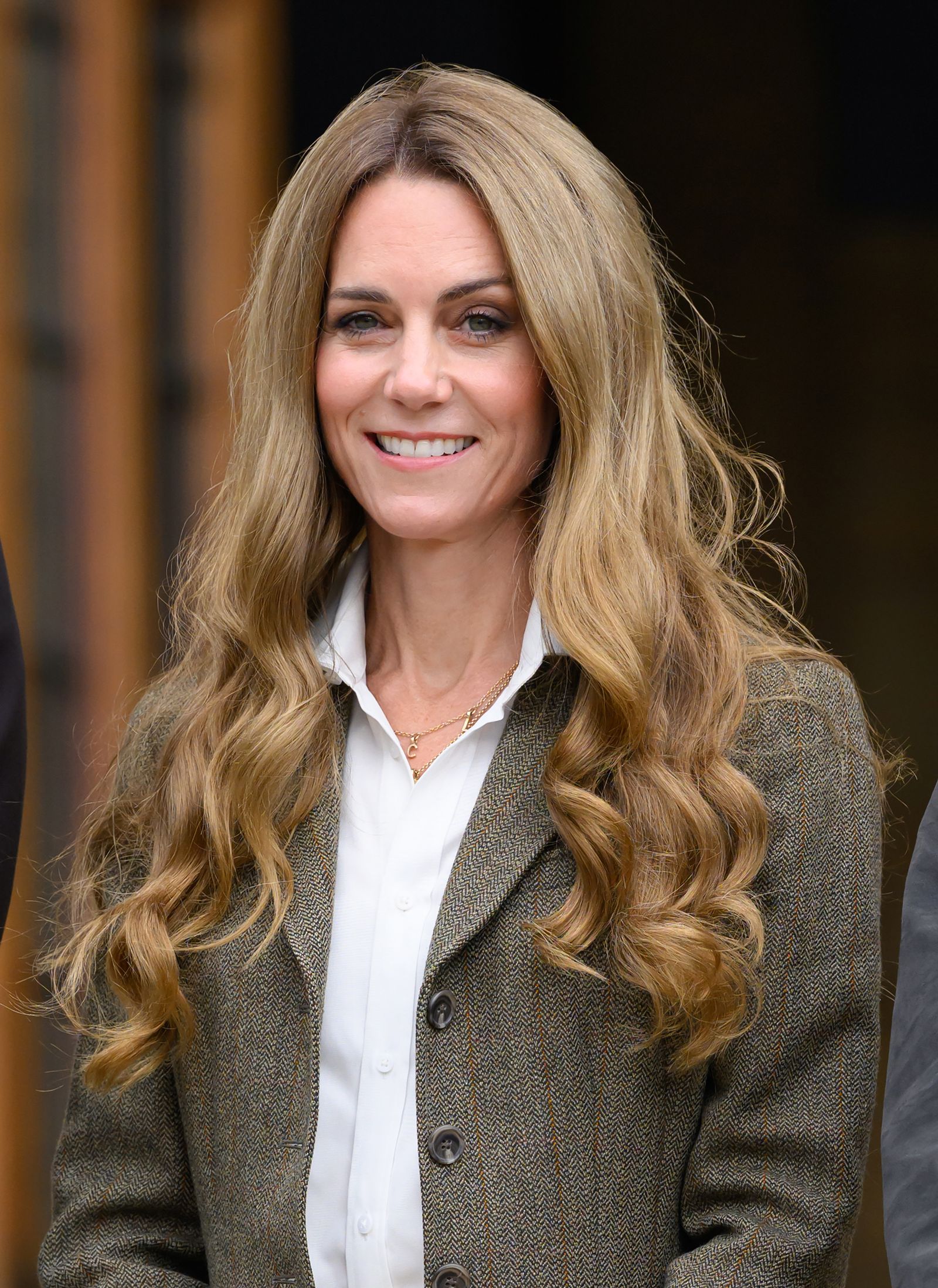 Catherine also wore the necklace during her trip to the Natural History Museum with Prince William earlier this month