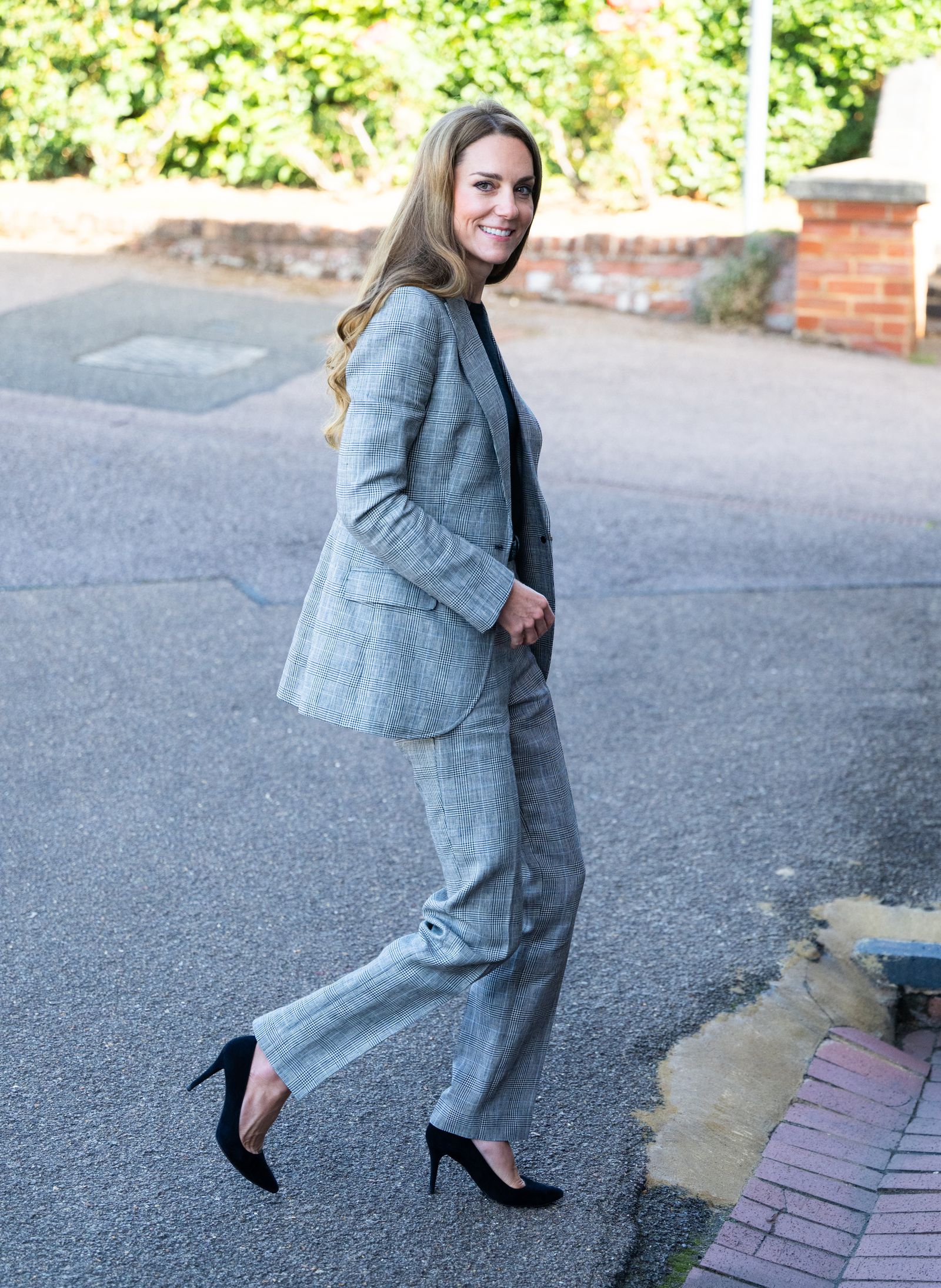 SUDBURY ENGLAND  SEPTEMBER 11 Catherine Princess of Wales visits Sudbury Silk Mills on September 11 2025 in Sudbury...