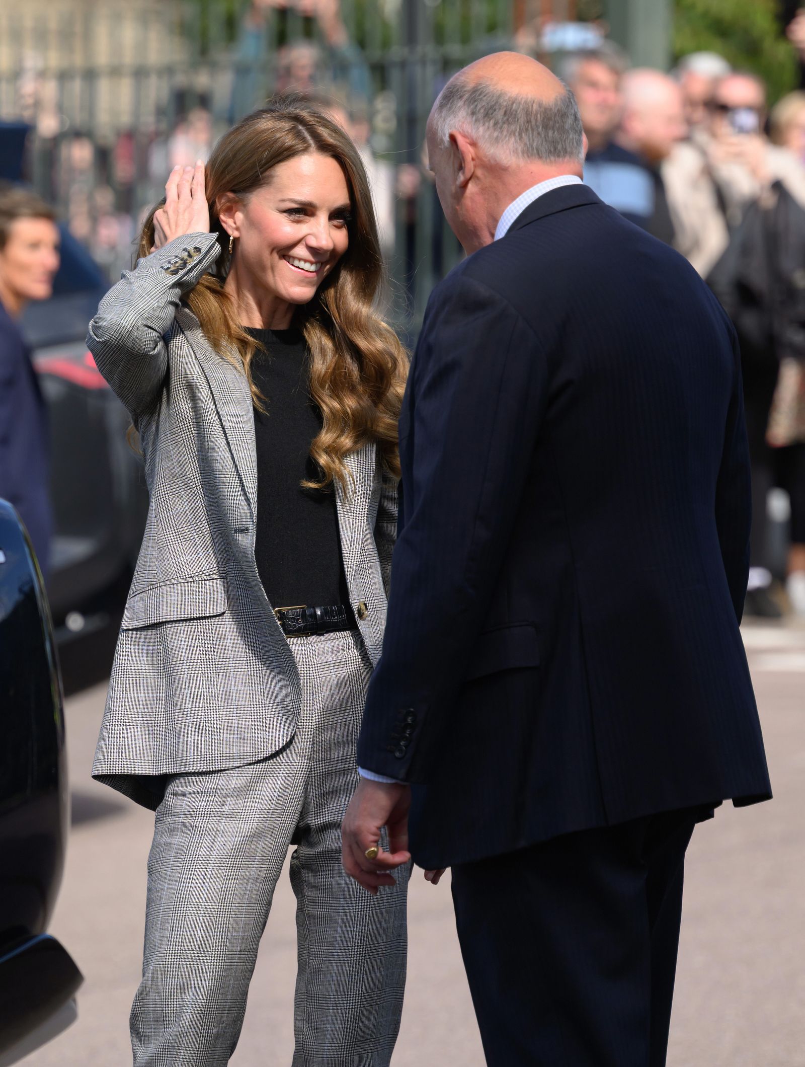 Kate Middleton the Princess of Wales enjoyed a touching reunion in Suffolk today