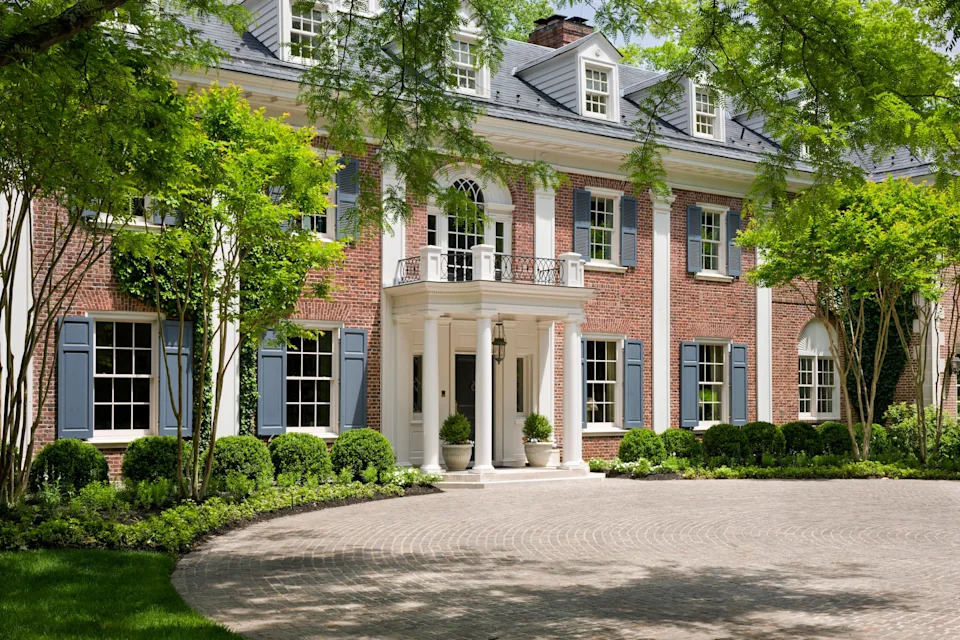 The exterior of the Merrywood mansion.