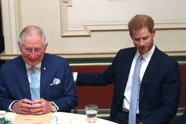 King Charles III, then Prince of Wales, and the Duke of Sussex 