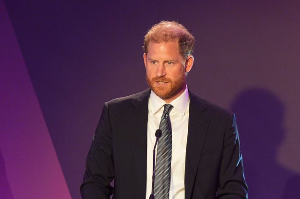 Harry gives an emotional speech at the awards