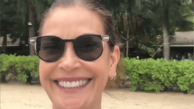Teri Hatcher Made a Splash in Wet White Tank Top During Night Swim in Kenya Yahoo entertainment home