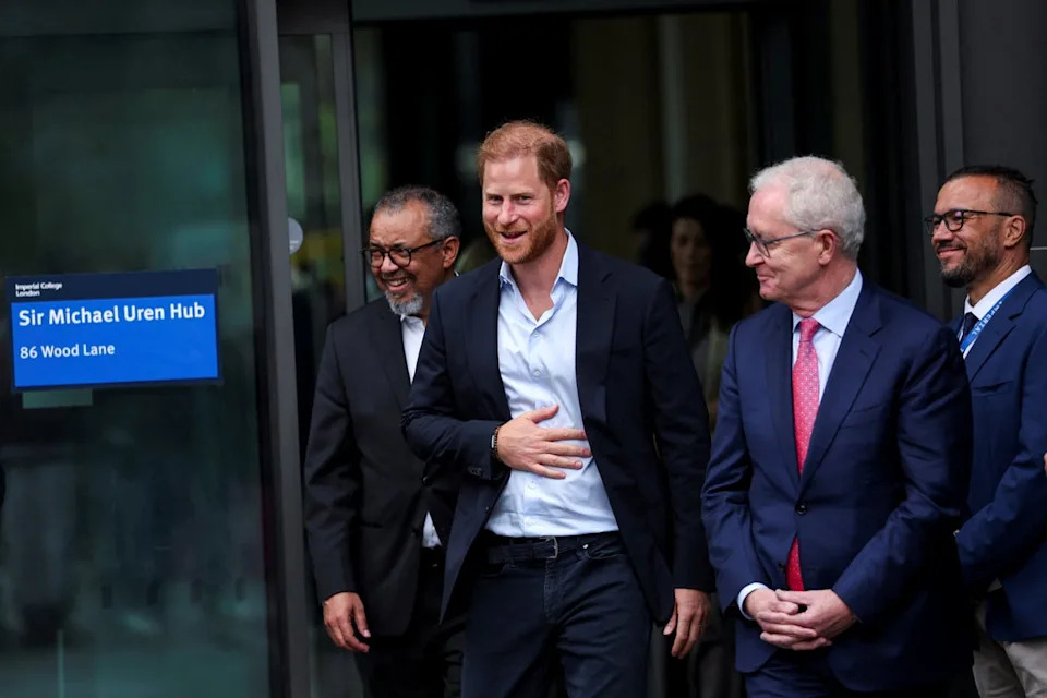 Prince Harry is in London after he visited the Centre for Blast Injury Studies in west London