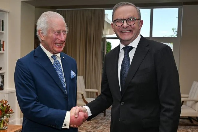 Saeed Khan-Pool/Getty King Charles and Prime Minister Anthony Albanese in October 2024
