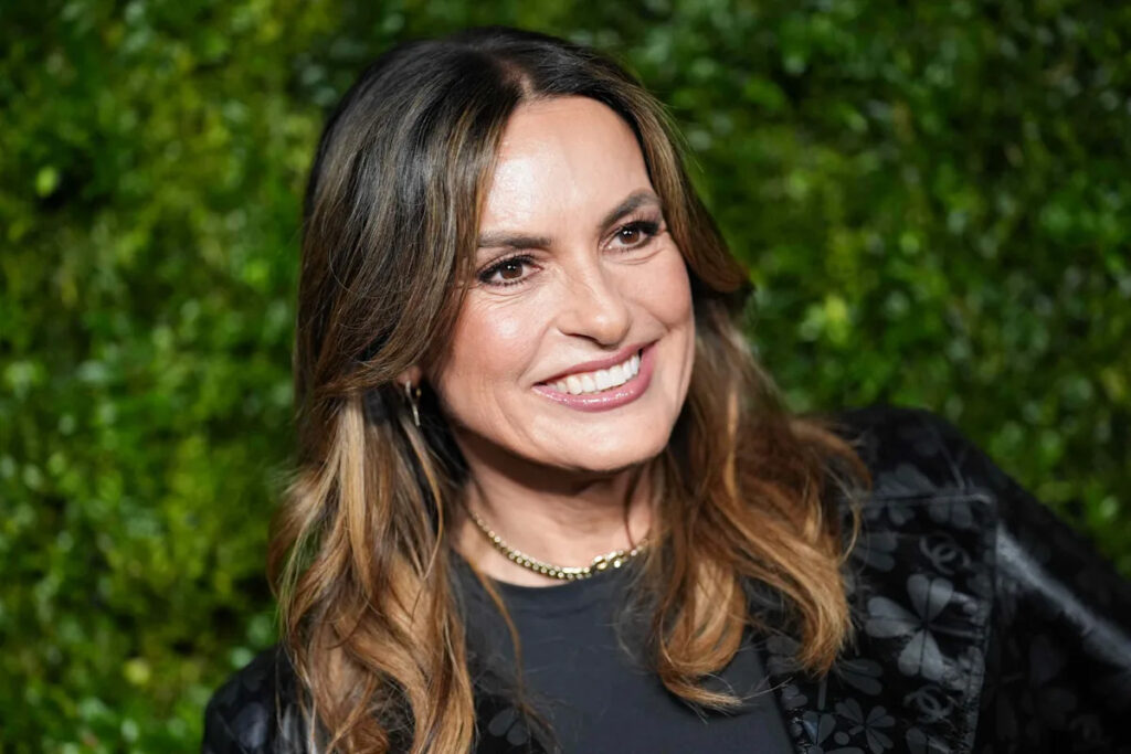 Mariska Hargitay Wears Nothing But a Trench Coat and a Bold Red Lip