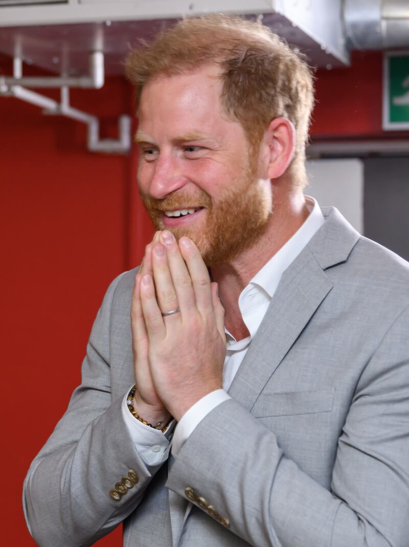 William’s visit comes on the final day of the Duke of Sussex’s visit to the UK