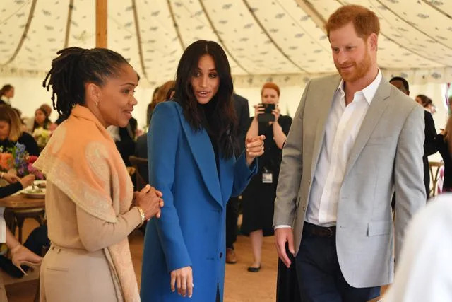 Getty Doria Ragland, Meghan Markle, and Prince Harry