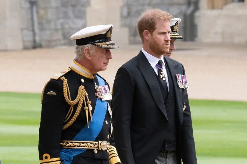 King Charles and Prince harry