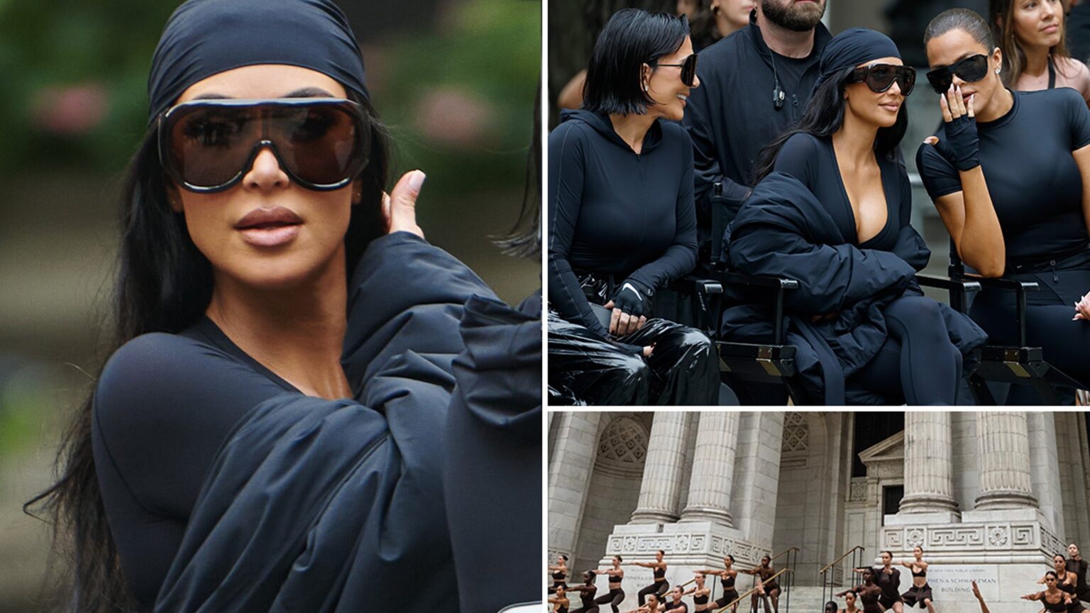 Kim Kardashian Poses With Khloe and Kris Jenner for SKIMS Shoot in NYC Kim Kardashian Poses With Khloe and Kris Jenner for SKIMS Shoot in NYC