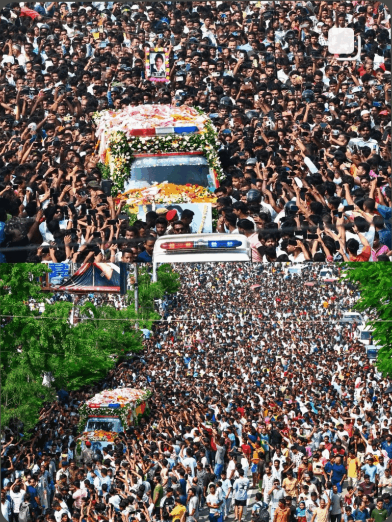 4th Largest Funeral Procession in the World takes place in Guwahati as people rush in to bid adieu to singer Zubeen Garg