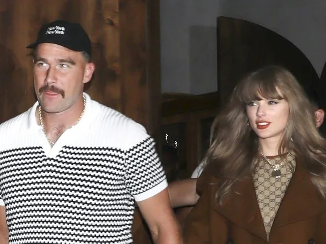 Backgrid Travis Kelce and Taylor Swift