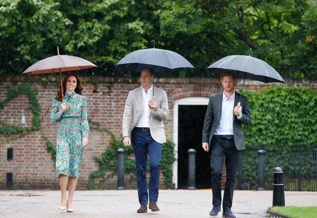 Getty Kate Middleton, Prince William, and Prince Harry