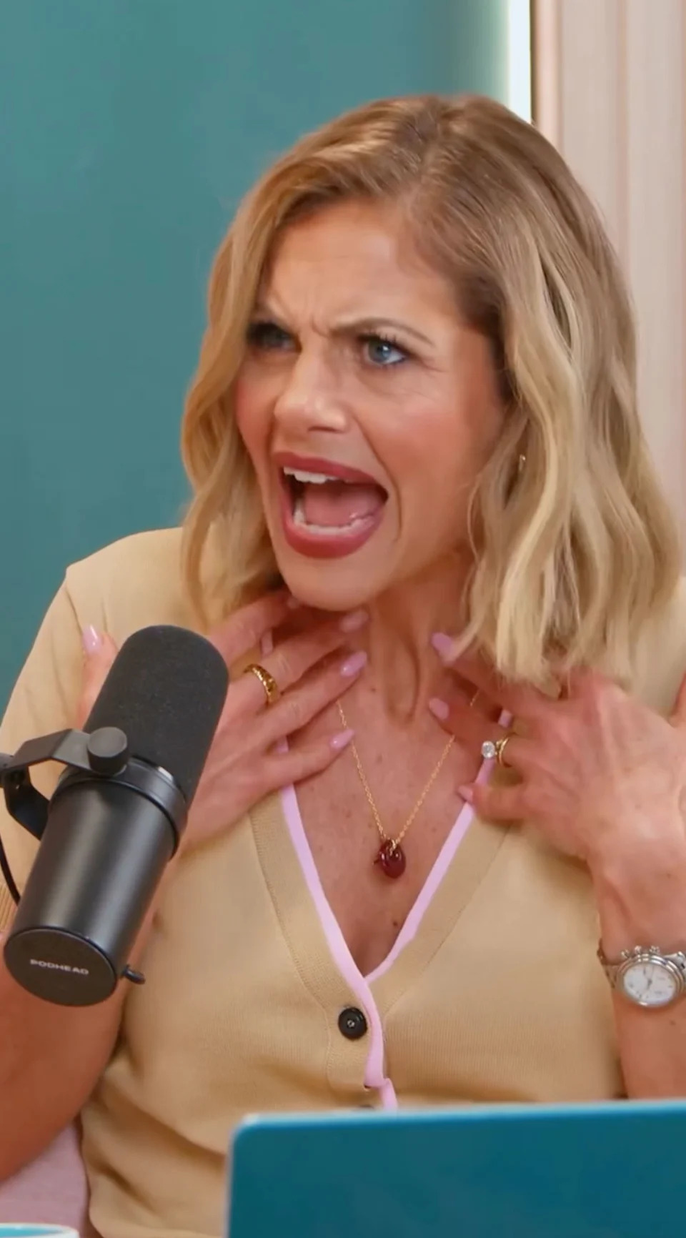 Candace Cameron Bure revealed she was shocked when a filmmaker suggested her neck needed editing for signs of aging. Instagram/@candacecbure