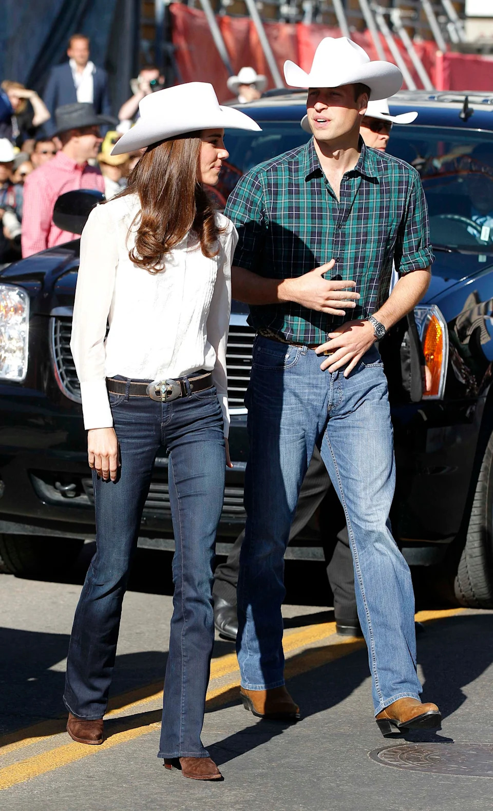 The then-Duke and Duchess of Cambridge in Calgary, Canada on July 8, 2011.