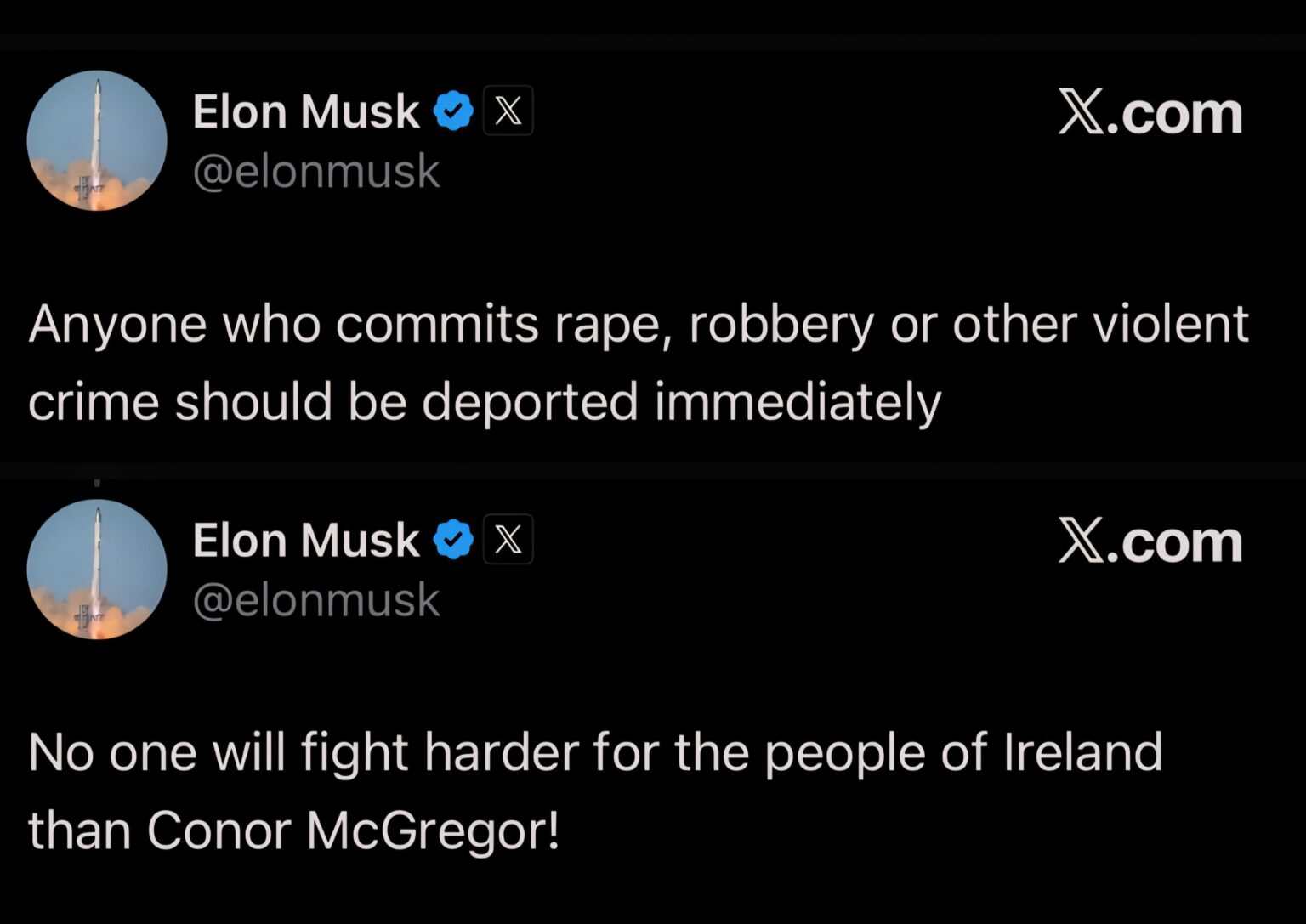Some absolutely incredible cognitive dissonance brought to us to Elon Musk