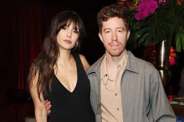 Alexander Tamargo/Getty for Amex x Carbone Beach Nina Dobrev and Shaun White attend Amex x CARBONE BEACH 2025 on May 03, 2025 in Miami Beach, Florida.