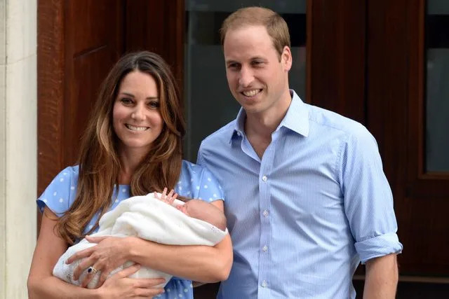 Anwar Hussein/WireImage Kate Middleton and Prince William with baby Prince George on July 23, 2013