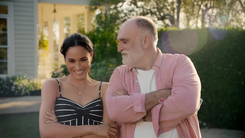 “You know who doesn’t like lobster? My husband,” the 44-year-old told her guest, Chef José Andrés. COURTESY OF NETFLIX