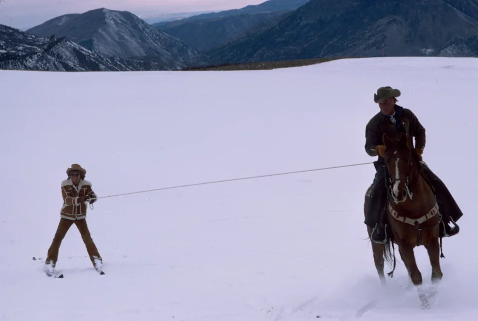 John Denver, skijoring. Colorado, 1975.<p>Disney General Entertainment Content&sol;Getty Images&NewLine;</p>