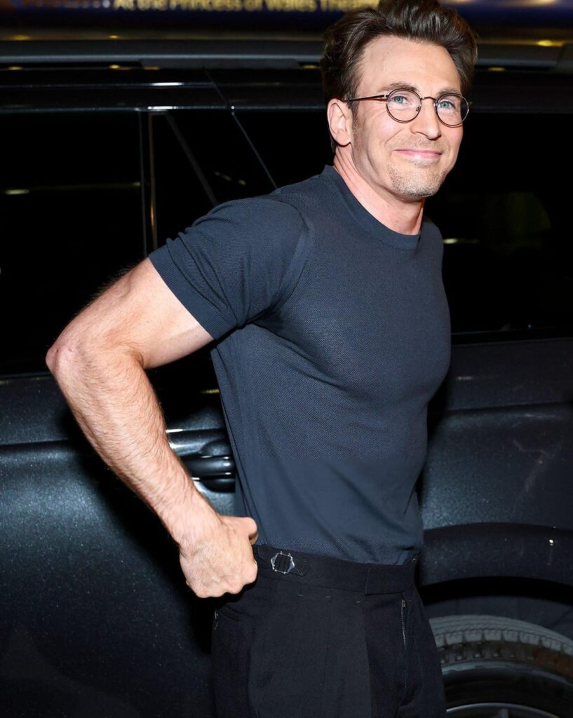 Chris Evans attends the premiere of 'Sacrifice' during the 50th Annual Toronto International Film Festival. (September 6, 2025)