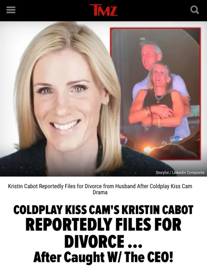 Kristin Cabot Reportedly Files for Divorce from Husband After Coldplay Kiss Cam Drama